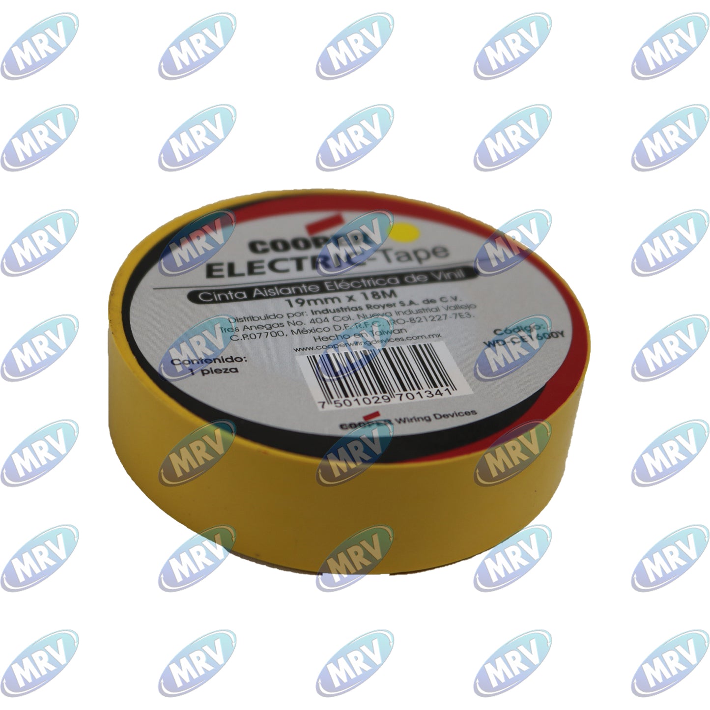 CINTA AISLANTE AMARILLA PLASTICA