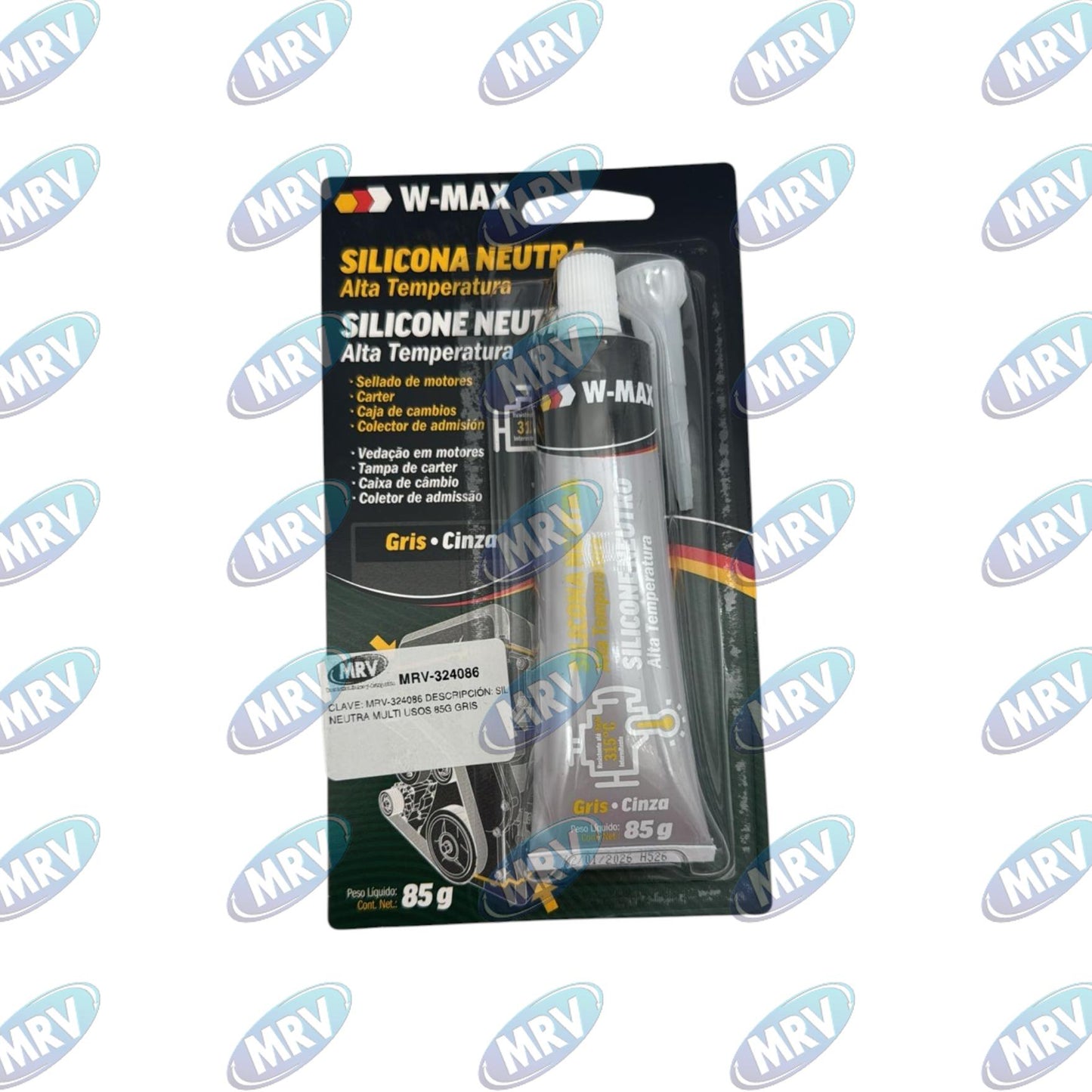SILICONA NEUTRA 85G GRIS