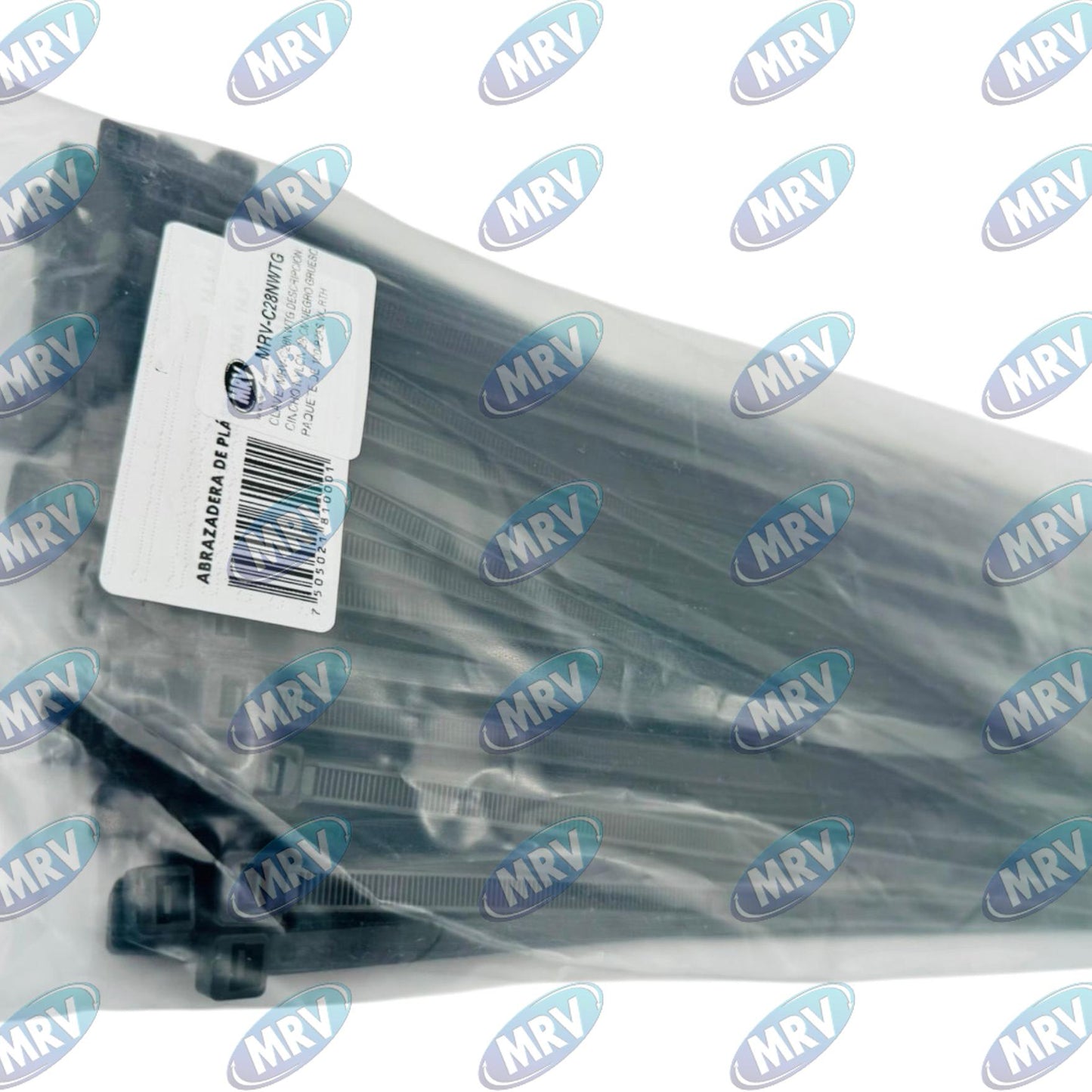 CINCHO NYLON 28 CM GRUESO NEGRO PAQUETE