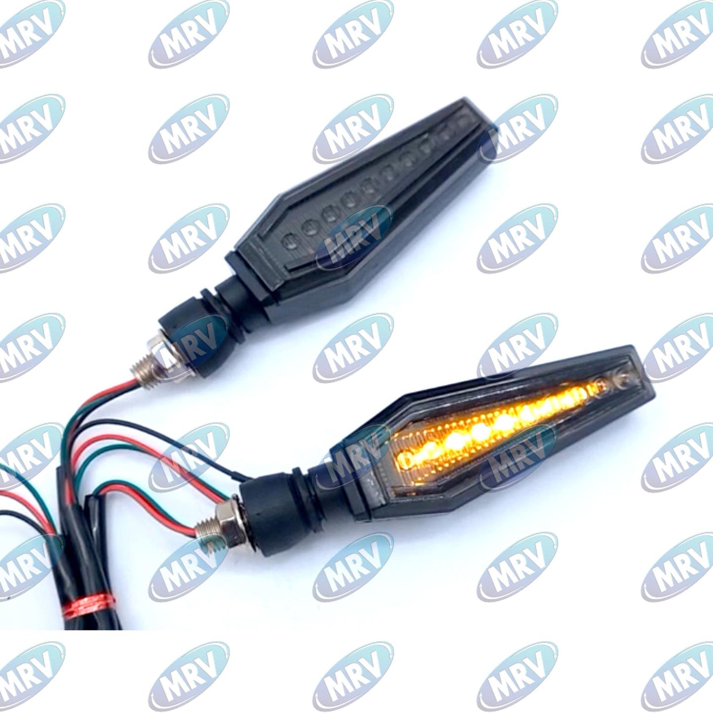 DIRECCIONAL LED MOTO AMBAR ROJO
