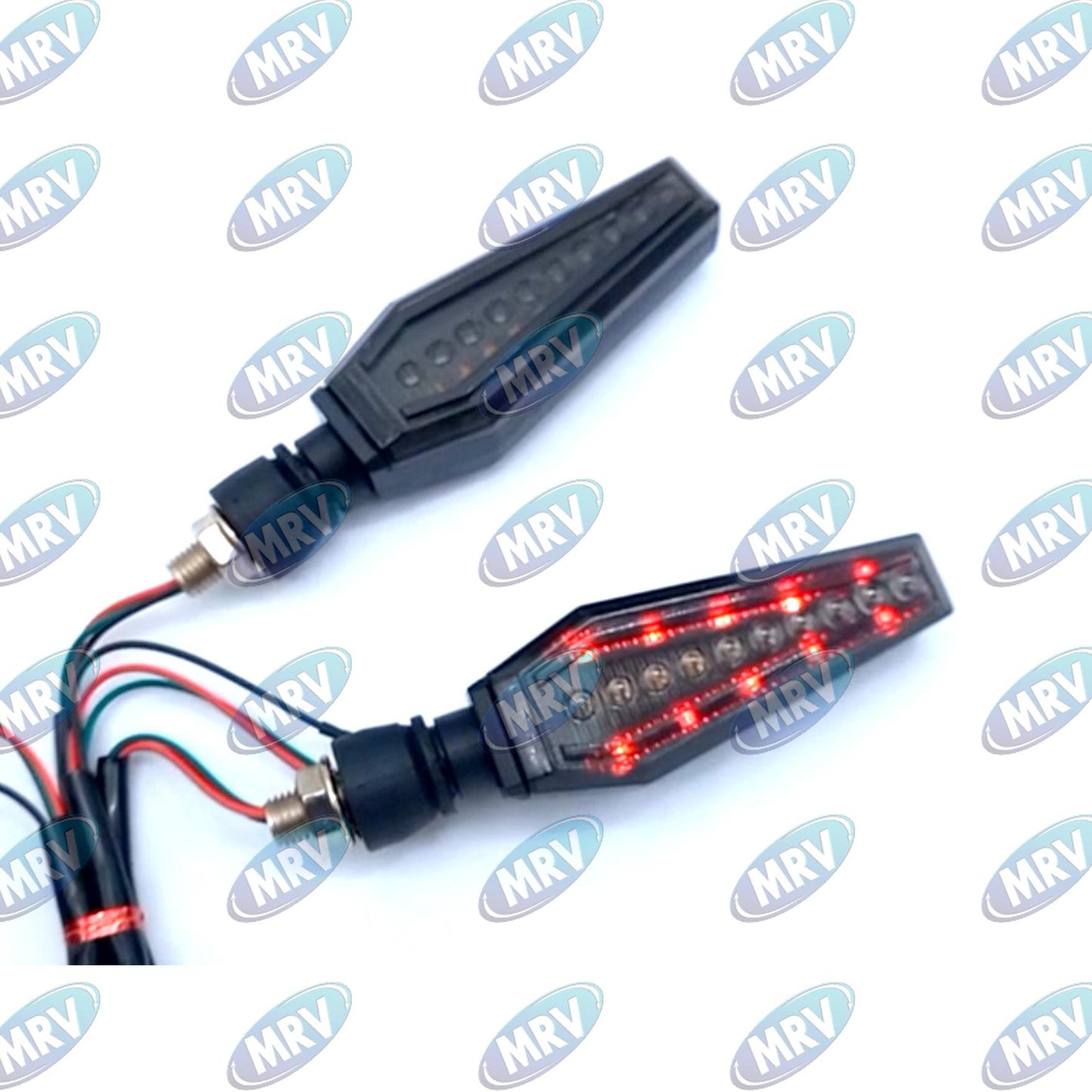 DIRECCIONAL LED MOTO AMBAR ROJO