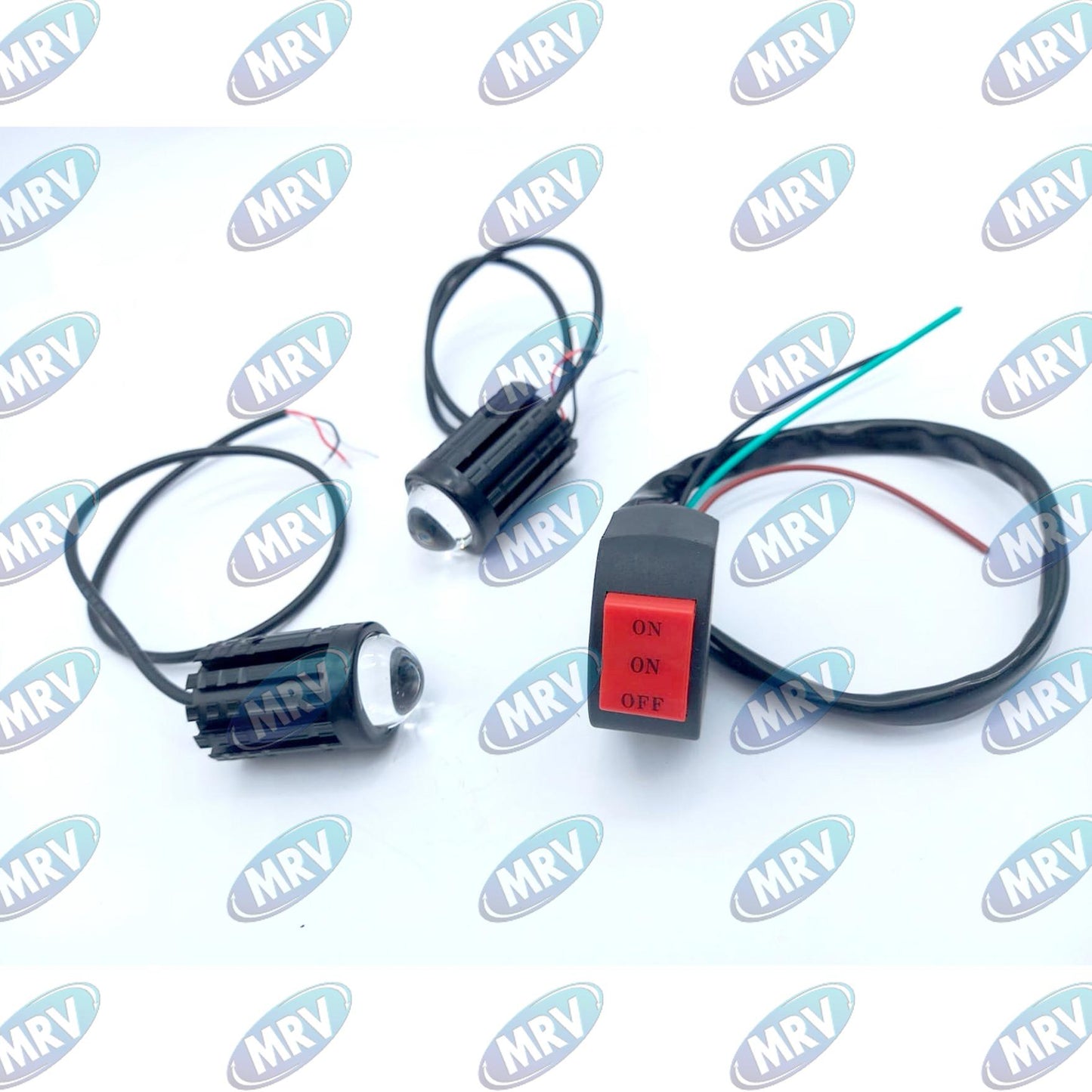 FARO AUXILIAR MOTO 12-24V BLANCO AMBAR E