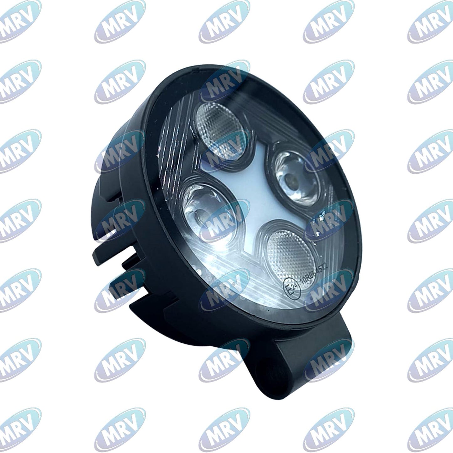 FARO AUXILIAR REDONDO 4 LED BLANCO AMBAR