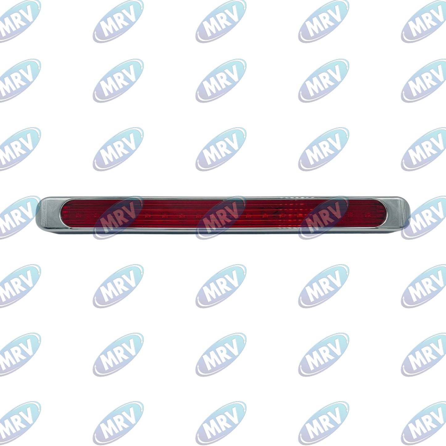 BARRA DE LED ROJA 18 LED CON BISEL CROMA