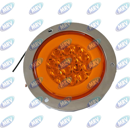 PLAFON REDON 4 LED AMBAR DE GEL 12-24V