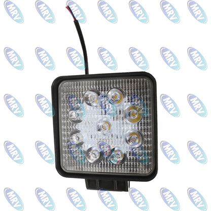 FARO TRABAJO PESADO CUADRAD 12-24V  9LED