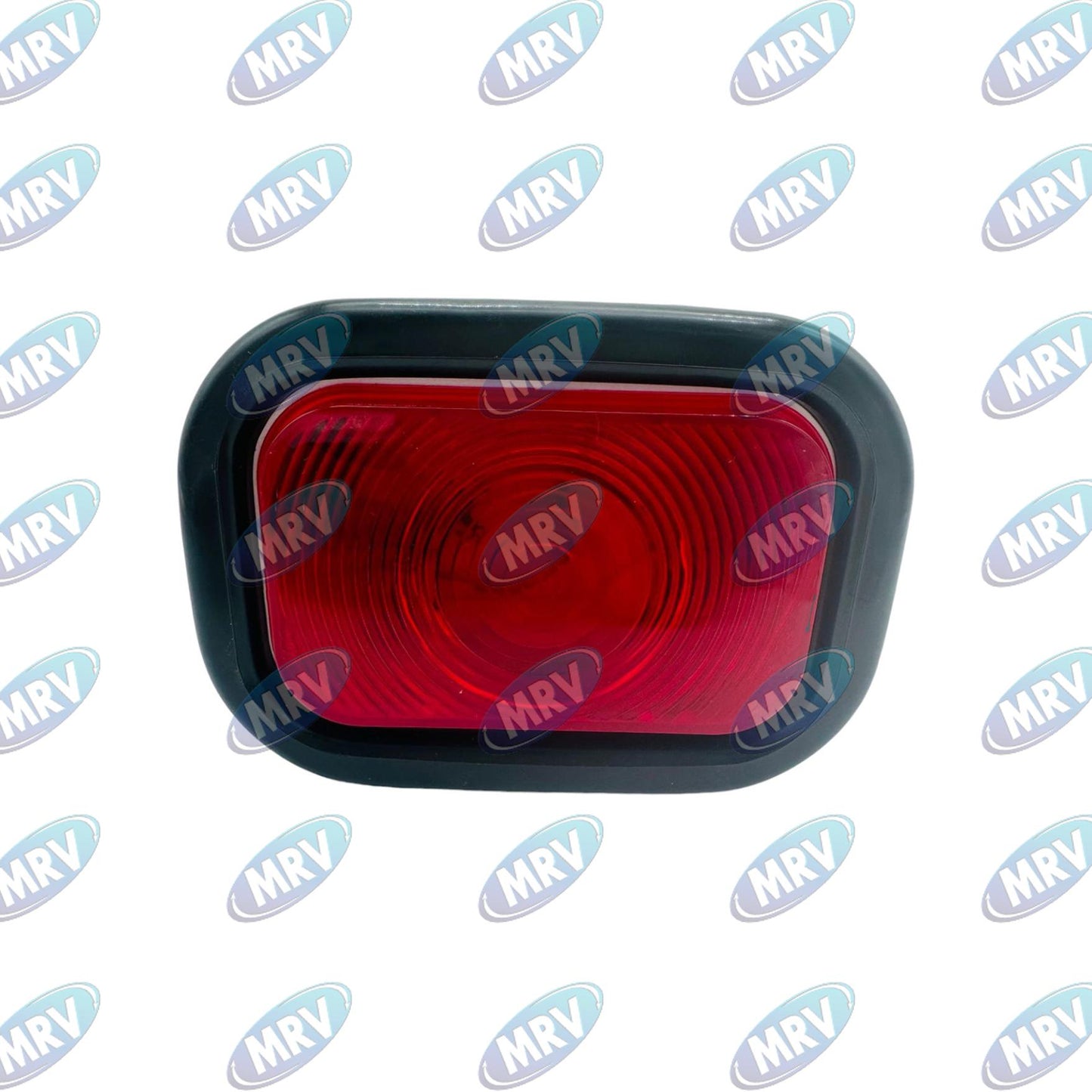 PLAFON RECT ROJO FOCO C CONECTP EMB 12V