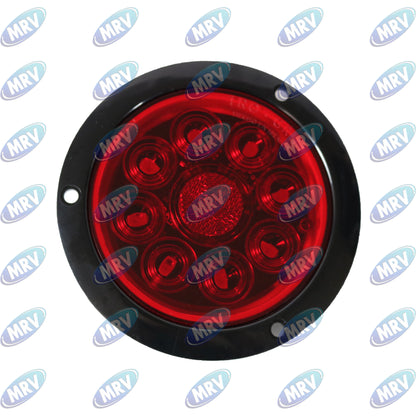 PLAFON REDON 4 LED ROJO DESTELLO 12-24V