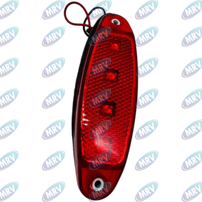 LUZ POSICION ROJA OVALADA LED 12-24V