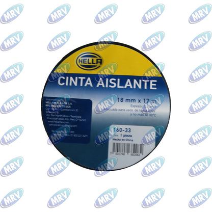 CINTA AISLANTE NEGRO PLASTICA HELLA