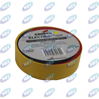 CINTA AISLANTE AMARILLA PLASTICA