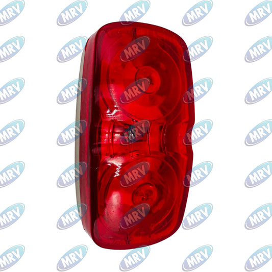 PLAFON DOBLE OPTICO LED ROJO 12V