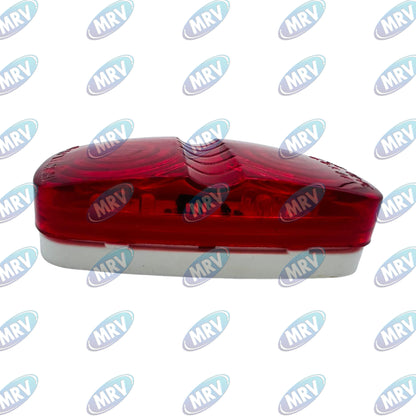 PLAFON DOBLE OPTICO LED ROJO 12V