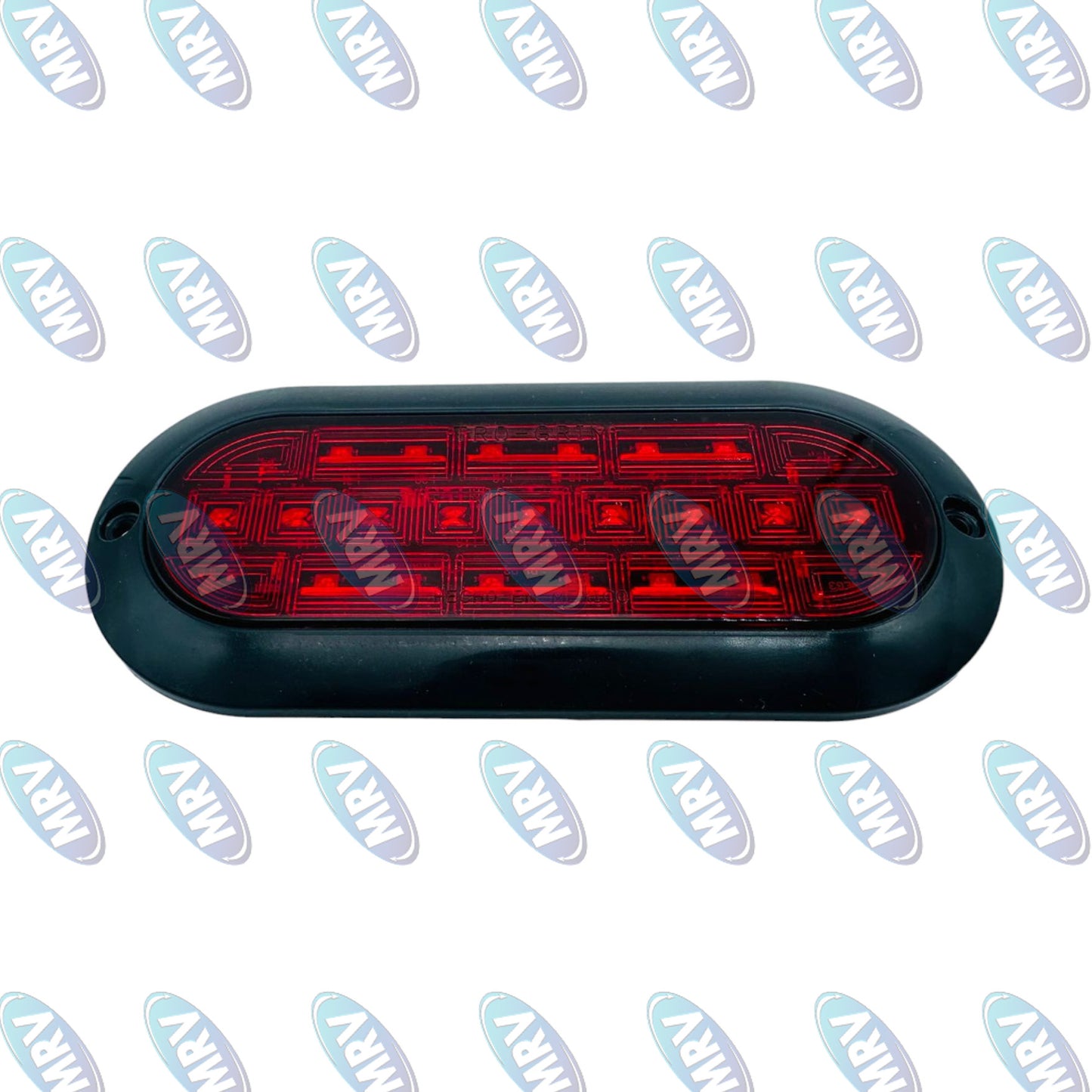 PLAFON OVALADO 21 LED ROJO 12-24V