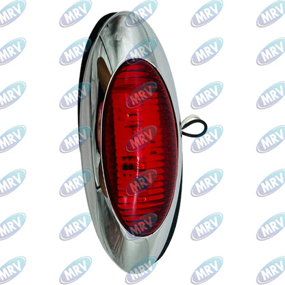 PLAFON LA ROJO OVAL CBISEL 4 LEDS 12-24V