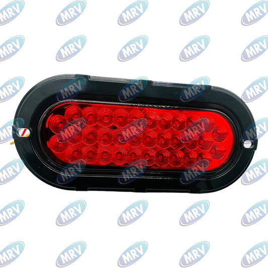 PLAFON OVALADO LED ROJO ATOR 12-24