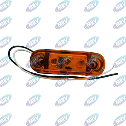 PLAFON LEDS MICA AMBAR LATERAL 3 LED
