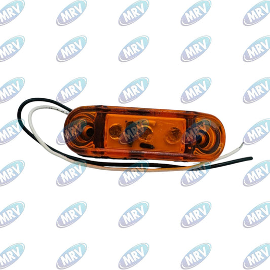 PLAFON LEDS MICA AMBAR LATERAL 3 LED