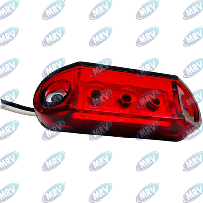 PLAFON LEDS MICA ROJO LATERAL 3 LED