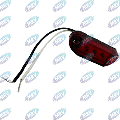 PLAFON LEDS MICA ROJO LATERAL 3 LED