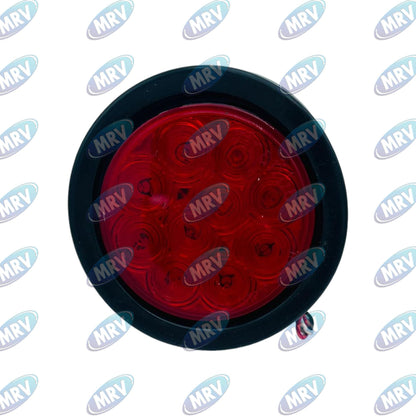 PLAFON REDONDO 4 10 LEDS ROJO EMBUTIR