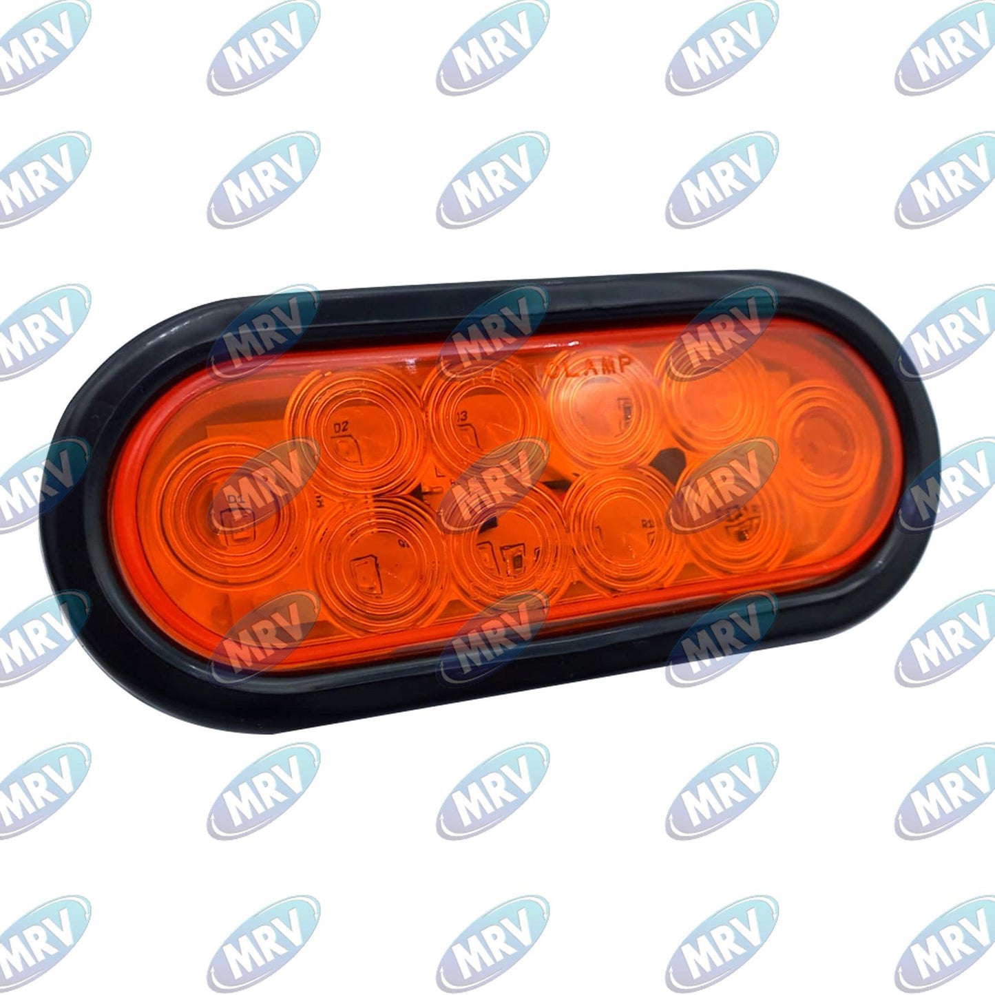 PLAFON OVA PLANO LED AMBAR EMBU 12-24V