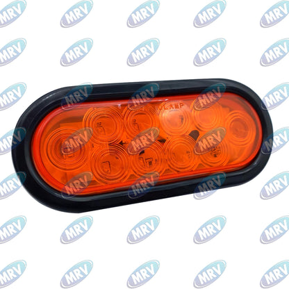 PLAFON OVA PLANO LED AMBAR EMBU 12-24V