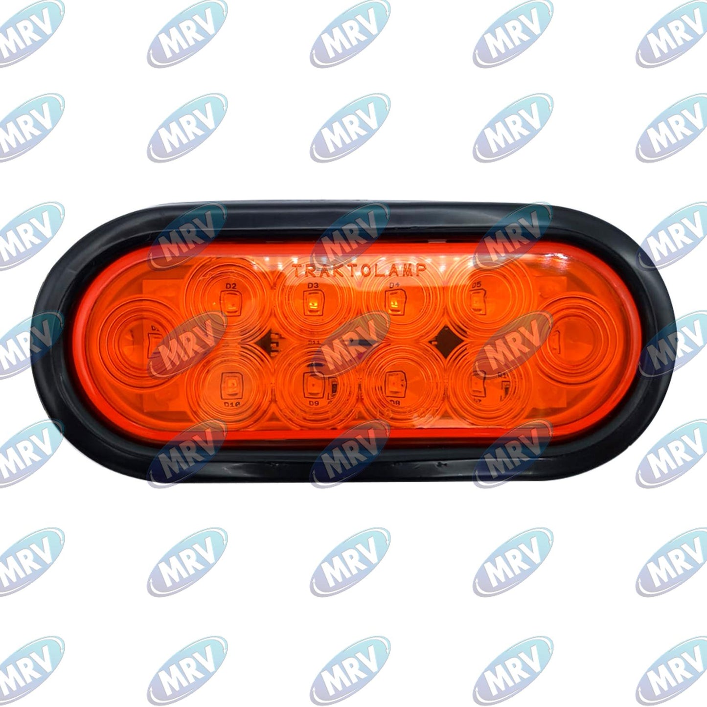 PLAFON OVA PLANO LED AMBAR EMBU 12-24V