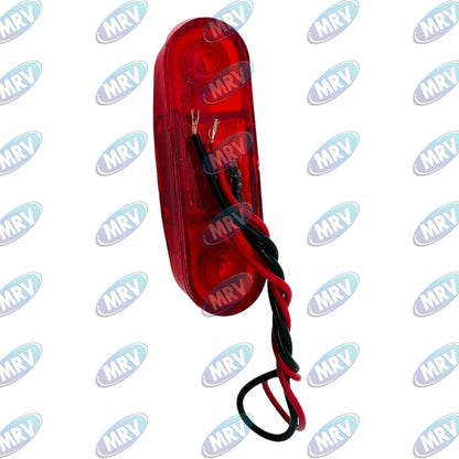 PLAFON LEDS MICA ROJO LATERAL 1 LEDS 12