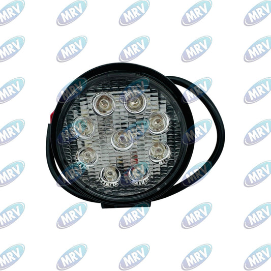 FARO DE TRABAJO REDON 12-24V 9LED AZUL