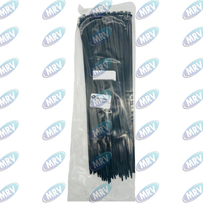 CINCHO NYLON 36 CM NEGRO PAQUETE DE 100