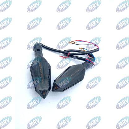 DIRECCIONAL LED MOTO AMBAR ROJO