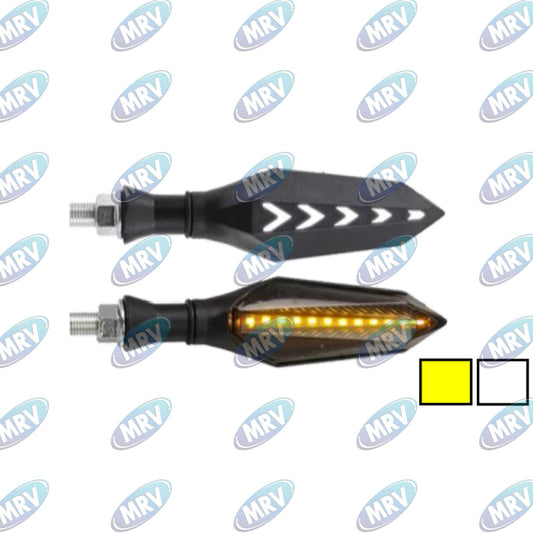 DIRECCIONAL LED MOTO AMBAR ROJO