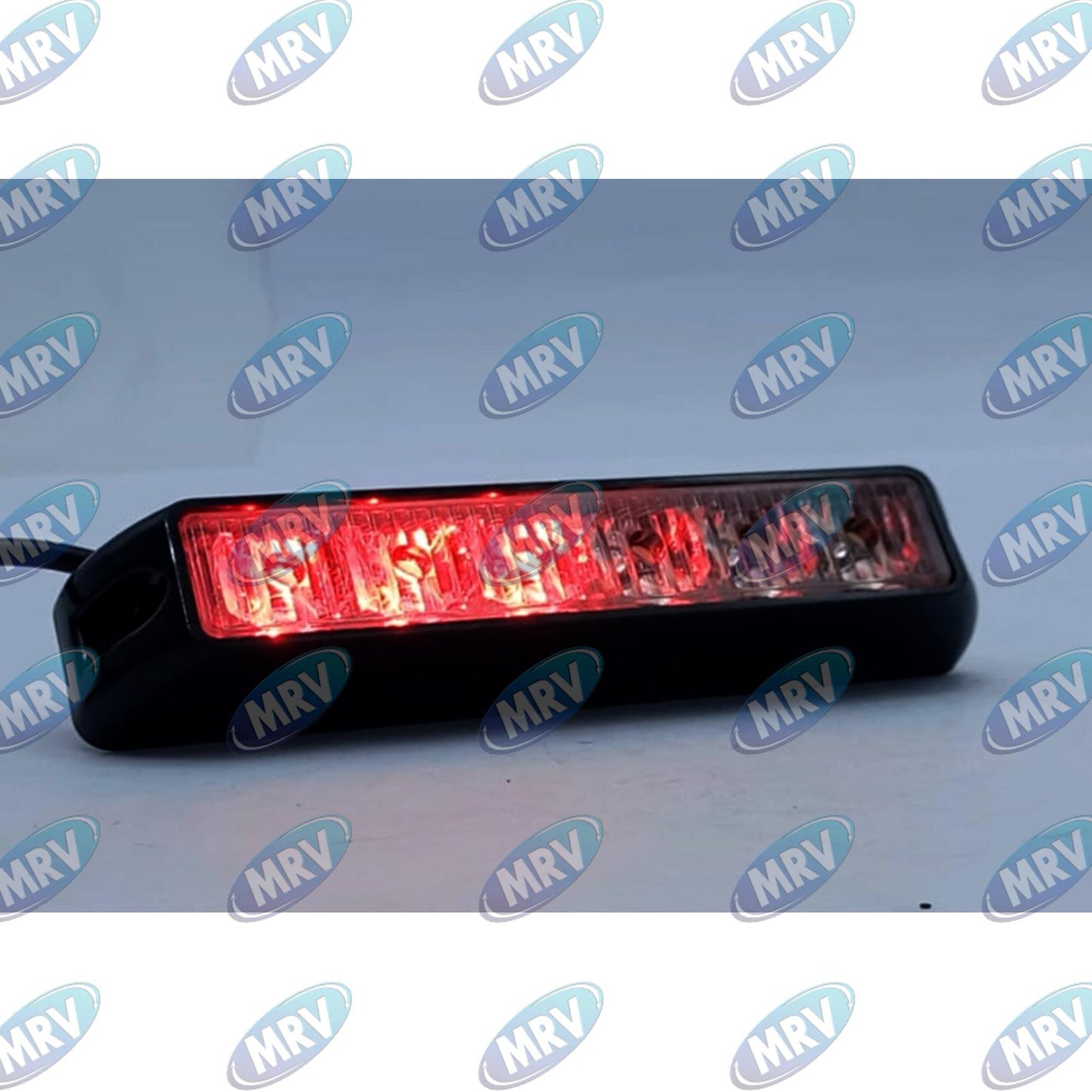 BARRA RECTANGULAR CODIGO ROJO BLANCO