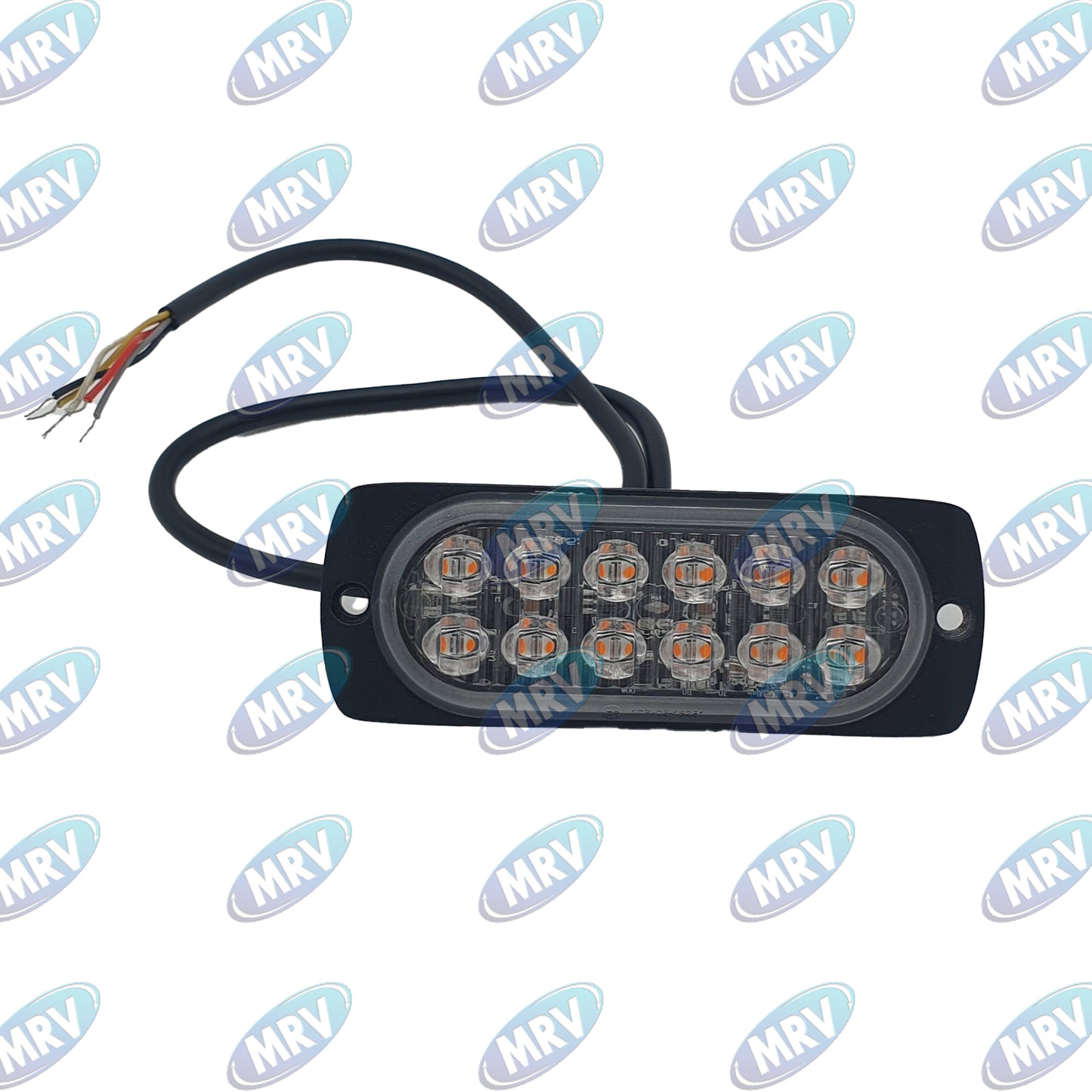 PLAFON LATERAL OVALADO 12 LED AMBAR CUER