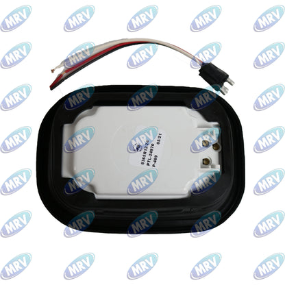 PLAFON RECT SELLADO ROJO LEDS EMB 12-24V