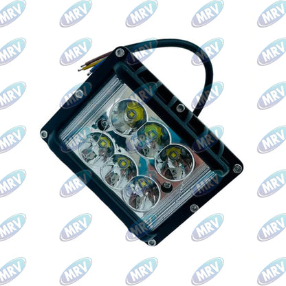 FARO AUXILIAR 6 LED BLANCO CON ESTROBO A