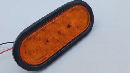 PLAFON OVA PLANO LED AMBAR EMBU 12-24V