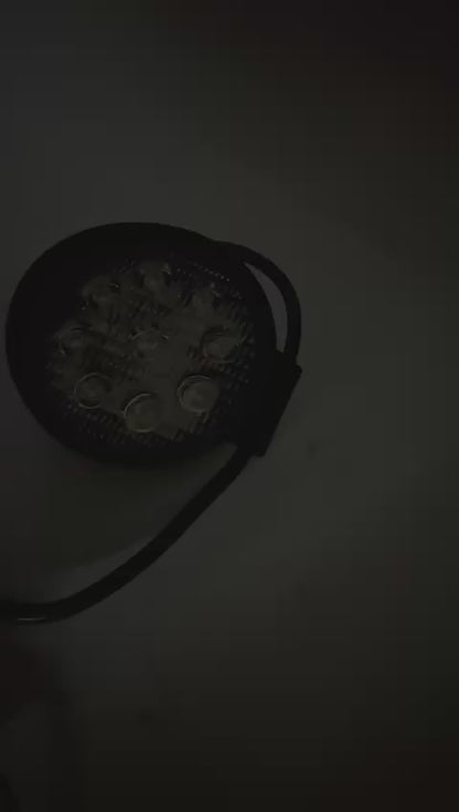 FARO DE TRABAJO REDON 12-24V 9LED AZUL